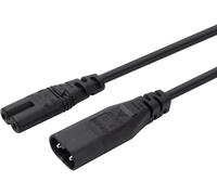 Câble Adaptateur d'alimentation Principal IEC 60320 C8 vers Prise C7 mâle vers Femelle (1.8mètre)