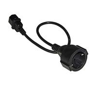 Câble adaptateur d'alimentation prise Schuko allemand femelle - IEC C14 mâle 50 cm