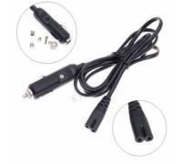 Câble adaptateur d'alimentation universel à 2 broches, pour boîte de refroidissement de voiture, Mini réfrigérateur, DC12V 24V, cordon allume-cigare de voiture avec fusible 10A 1.8m