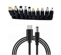 Câble Adaptateur D'alimentation Universel De Type C À Dc, 100w 65w 20v 4a Pd, Prise De Chargeur Rapide, Connecteur De Fiches Secteur Multifonctions--65w Cable Adapter