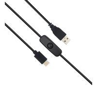 Câble adaptateur d'alimentation USB 5V 3A vers type-c, cordon d'alimentation avec bouton ON/Off pour Raspberry Pi 4