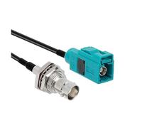 Câble adaptateur d'antenne GPS RG174, 1 pièce/lot, type Fakra-Z femelle vers SMB/BNC/TNC/UHF/M/N/F mâle(FAKRA -BNCF,50CM)