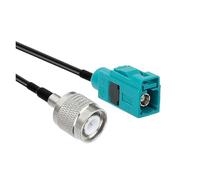 Câble adaptateur d'antenne GPS RG174, 1 pièce/lot, type Fakra-Z femelle vers SMB/BNC/TNC/UHF/M/N/F mâle(FAKRA -TNCM,30CM)