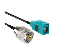 Câble adaptateur d'antenne GPS RG174, 1 pièce/lot, type Fakra-Z femelle vers SMB/BNC/TNC/UHF/M/N/F mâle(FAKRA - UHFM,50CM)