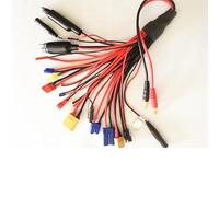 Câble adaptateur de batterie LiPo 20 en 1, fiche banane vers XT60/XT90/Deans/JST/EC2-EC5/JR/TRX, câble de charge RC universel multifonction