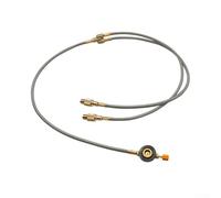 Câble adaptateur de bouteille de gaz pour têtes de poêle d'extérieur, compatible avec les bouteilles de gaz liquéfié domestiques, matériau en cuivre, tuyau d'extension bidirectionnel (E)