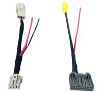 Câble adaptateur de caméra arrière, câble de conversion vidéo de recul pour Honda Changeur de caméra de recul pour RCA vers connecteur 4 broches