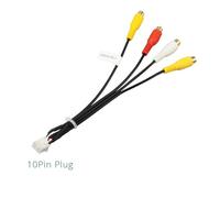 Câble adaptateur de connecteur de faisceau de câbles de sortie RCA AV IN pour autoradio 14/20 broches, compatible avec Kenwood DNX-7160 et DNX7180(10pin)