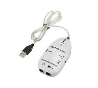Câble adaptateur de connexion guitare USB avec prise jack 6,3 mm : enregistrement et lecture sur PC, effets pour guitare.