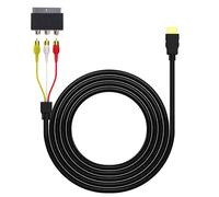 Câble adaptateur de convertisseur Composite Portable haute définition 1080P, HDMI vers 3RCA AV Scart