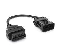 Câble adaptateur de diagnostic OBD 2 pour voiture, connecteur OBDII 10 broches Tech 2 II 16 broches, compatible avec Opel