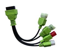 Câble Adaptateur de Diagnostic OBD pour Moto, 4 Broches + 6 Broches mâle vers OBD2 16 Broches Femelle 4 en 1 connecteur OBDII pour Moto