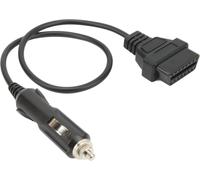 Câble adaptateur de diagnostic OBD2 mâle vers allume-cigare Alimentation de secours Memory Saver