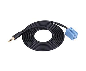 Câble Adaptateur de Musique Audio D'entrée AUX de Voiture 3.5mm pour Câble Adaptateur B5///Blaupunkt Aux In, pour Lecteur CD de Voiture