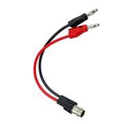 Câble adaptateur de sortie BNC avec deux fiches bananes empilables | Pont direct entre les interfaces correspondantes, 2 boîtiers de prise empilables, câbles à code couleur pour l'identification
