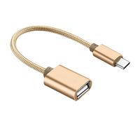 câble adaptateur de synchronisation de données OTG, USB C 3.1 mâle à USB femelle en métal