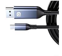 Câble adaptateur de type C vers DP1.2 conçu pour 3 systèmes prenant en charge la transmission vidéo 4K60Hz et l'amélioration HDR (2 m)