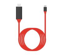 Câble adaptateur de type C vers HDMI 2M Câble USB C 4k Extension d'écran Projecteur d'ordinateur portable Câble vidéo convertisseur haute définition(50R)