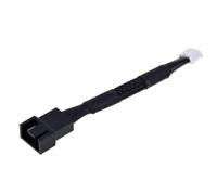 Câble adaptateur de ventilateur PWM pour carte graphique - Petit câble de connexion 4 broches vers 3 broches 4 broches - Noir