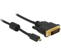 DeLOCK 83586 câble vidéo et adaptateur 2 m Micro-HDMI DVI-D Noir