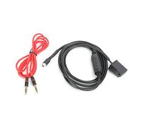 Câble adaptateur d'entrée AUX pour Z4 E85 X3 E83 X5 E53 E39 E60 E61 E63 E64 High Sensitivité 3,5 mm Câble audio féminin Longueur 1,5 m pour la lecture musicale des appareils