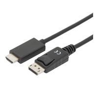 Câble adaptateur Digitus DisplayPort / HDMI Fiche mâle DisplayPort, Fiche mâle