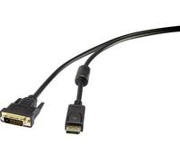 Câble adaptateur DisplayPort / DVI Renkforce 0.50 m noir