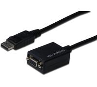 Câble adaptateur DisplayPort - HD15 DIGITUS 0,15 m noir