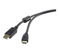 Câble adaptateur DisplayPort / HDMI Renkforce 3.00 m noir