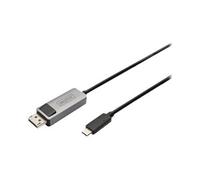 - Câble adaptateur - DisplayPort (M) pour 24 pin USB-C (M) - DisplayPort 1.4 - 1 m - bloqué, bi-directionnel, support 8K30Hz (7680 x 4320), support