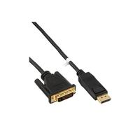 - Câble adaptateur - DisplayPort (M) pour DVI-D (M) - 50 cm - support 1080p - noir