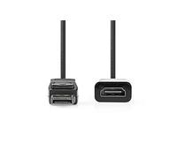 NEDIS DisplayPort - HDMI? Cable - DisplayPort Male - HDMI? ouput - 0.2 m - Noir