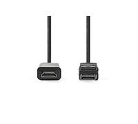 - Câble adaptateur - DisplayPort mâle pour HDMI mâle - 1 m - anthracite - support pour 4K30Hz