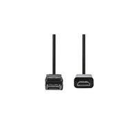 - Câble adaptateur - DisplayPort mâle pour HDMI mâle - 2 m - noir - rond