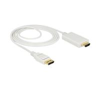- Câble adaptateur - DisplayPort mâle pour HDMI mâle - 2 m - triple paire torsadée blindée - blanc - passif