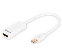 Transpalette DIGITUS Câble adaptateur, DisplayPort Mini - HDMI Type A,