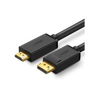 Câble adaptateur DisplayPort vers HDMI 4K 30 Hz 32 AWG noir de 1,5 m