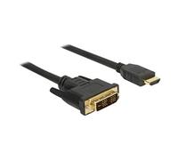 DeLock Câble adaptateur 85583 DVI-D mâle vers HDMI mâle 1,5 m triple blindage noir