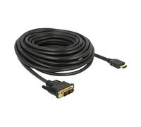 - Câble adaptateur - DVI-D mâle pour HDMI mâle - 10 m - triple blindage - noir