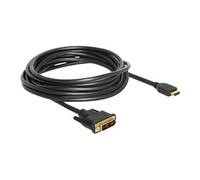 - Câble adaptateur - DVI-D mâle pour HDMI mâle - 5 m - triple blindage - noir