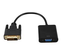 Câble adaptateur DVI vers VGA 1080P DVI-D 24+1 25 broches mâle 15 femelle vidéo