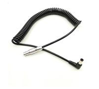 Câble adaptateur enroulé DC 5.5x2.5mm vers FGG 0B, 2 broches mâle, for caméra Tera ~ ek Bond Bolt Pro 1000/3000ft AR I AL XA(Elbow Plug Cable)