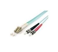 Câble adaptateur EQUIP LC vers ST (Duplex) OM3 - 2m - Bleu