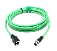 Câble Adaptateur Ethernet Pour Sick Keyence Datalogic Omron Vision Sensor System, M12 4 Broches D-Codé Vers Rj45 Jack Cat5E Réseau 5 M[SHU8276353]