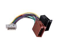 Câble adaptateur faisceau adaptateur fiche ISO radio compatible avec Panasonic/Alpine autoradio 16 Pin 22x10 mm connecteur gris