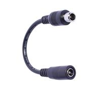 Câble adaptateur femelle 22 AWG 5,5 x 2,1 mm DC5521 convertit en plusieurs prises pour appareils électroniques Noir