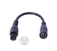 Câble adaptateur femelle de voyage 5,5 x 2,1 mm, cordon convertisseur 22 AWG, sortie multiple en option pour adaptateur XLR électronique