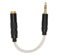 CâBle Adaptateur Femelle éQuilibré 4,4 Mm Vers MâLe StéRéO 3,5 Mm, Connecteurs PlaquéS Or, CâBle De Conversion Pour Casque Portable, Argent