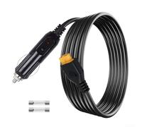 Câble adaptateur femelle XT60 pour allume-cigare de voiture - Cordon robuste 18 AWG pour centrales électriques portables et générateur solaire (3 mètres)