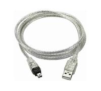 Câble adaptateur Firewire IEEE 1394 mâle 4 broches vers USB mâle pour caméscope Sony DCR-TRV75E (marché européen)